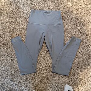 Gray Lululemon Ribbed Align Leggings